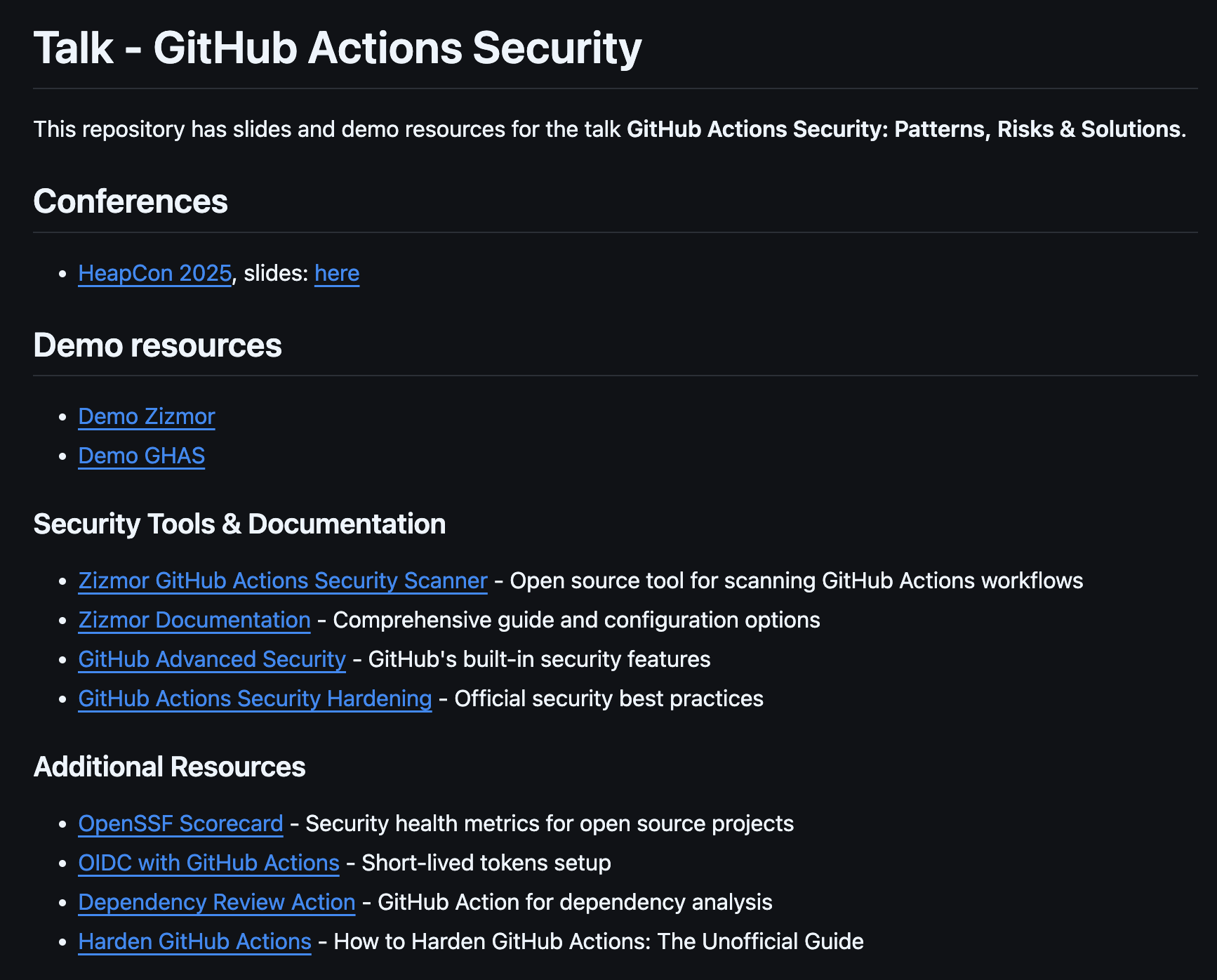 GitHub Repository Links