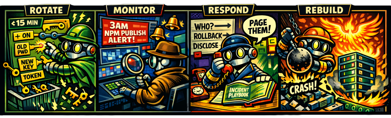 Assume breach - rotate, monitor, respond, rebuild